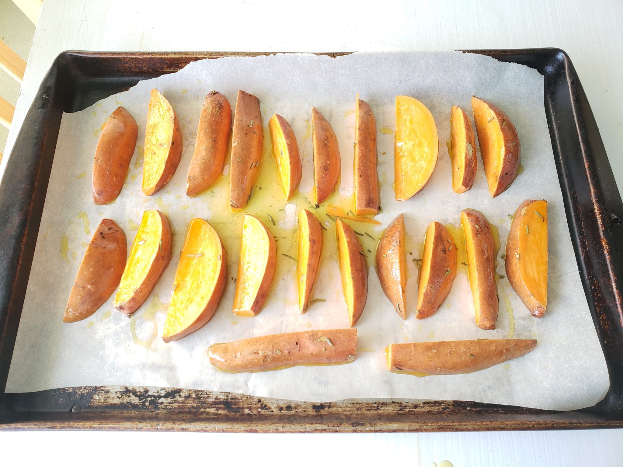 Ovenroasted Yam Wedgie Fries Project CHEF