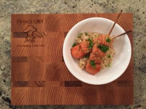 salmon yakitori