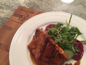 maple glazed salmon
